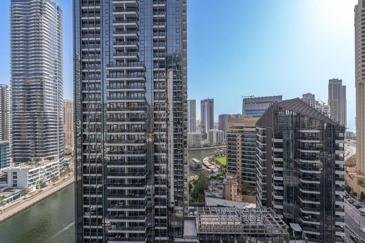 Wonderful 3-Bedroom With Marina Wharf Views In Dubai Marina Exterior photo