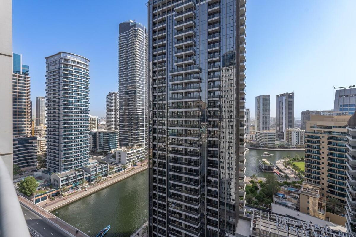 Wonderful 3-Bedroom With Marina Wharf Views In Dubai Marina Exterior photo